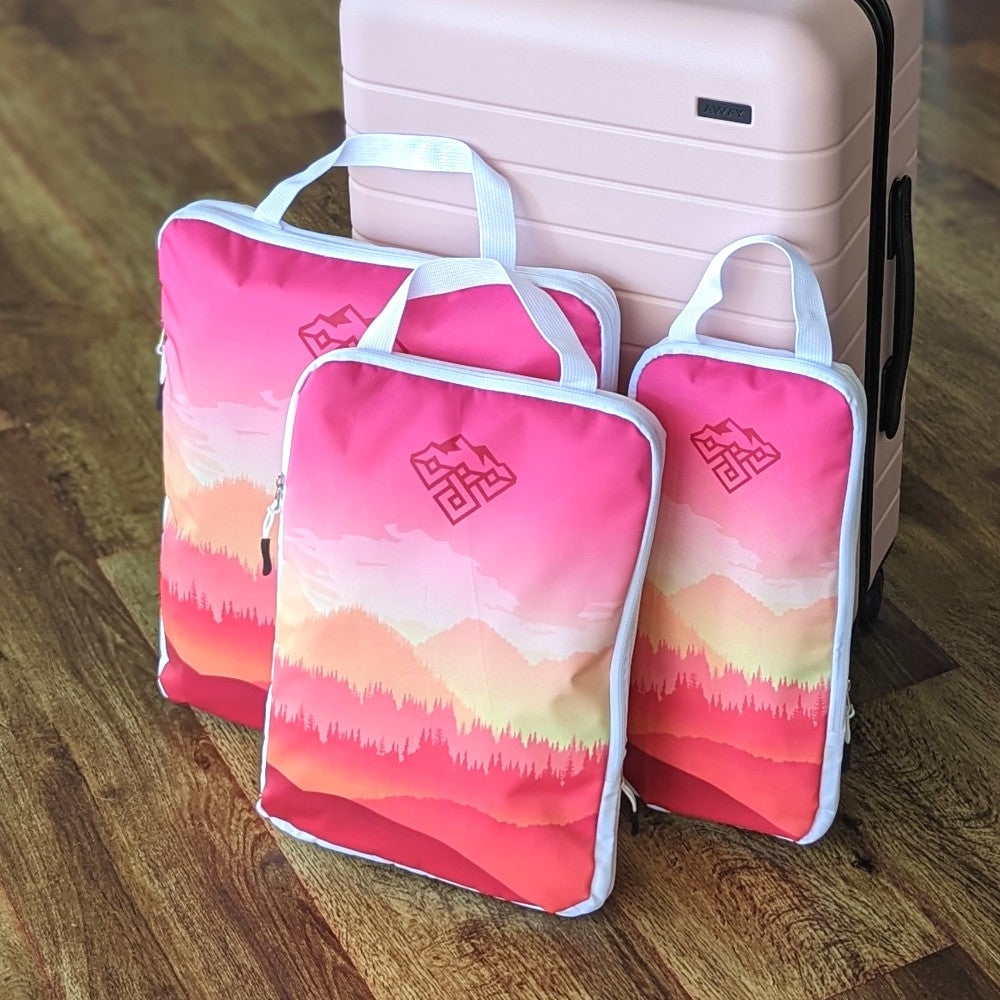 Packing Cubes 3pk - Sunrise Pink