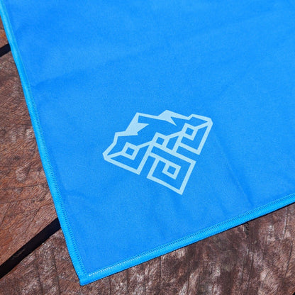 Recycled Travel Towel - Misty Mountain Blue