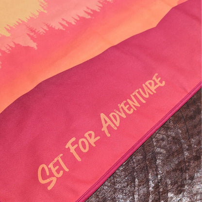 Recycled Travel Towel - Sunrise Pink