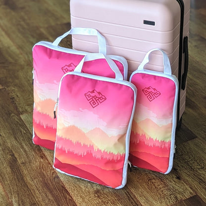 Packing Cubes 3pk - Sunrise Pink